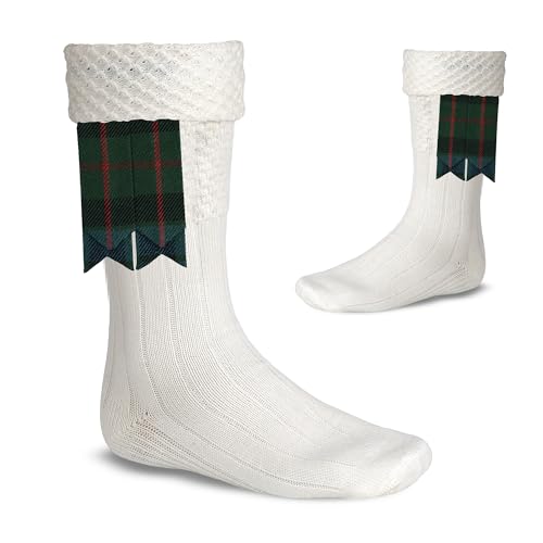 Image of Scottish Tartan Kilt Flashes with Elastic Adjusters