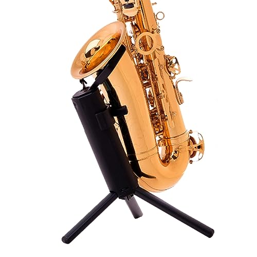 Support de saxophone portable double base métallique pliable pour alto