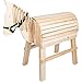 small foot Bois pour Enfants à partir de 3 Ans, Cheval d'équitation avec Aide à l'escalade et Licol, adapté à l'extérieur Jouets, 11664