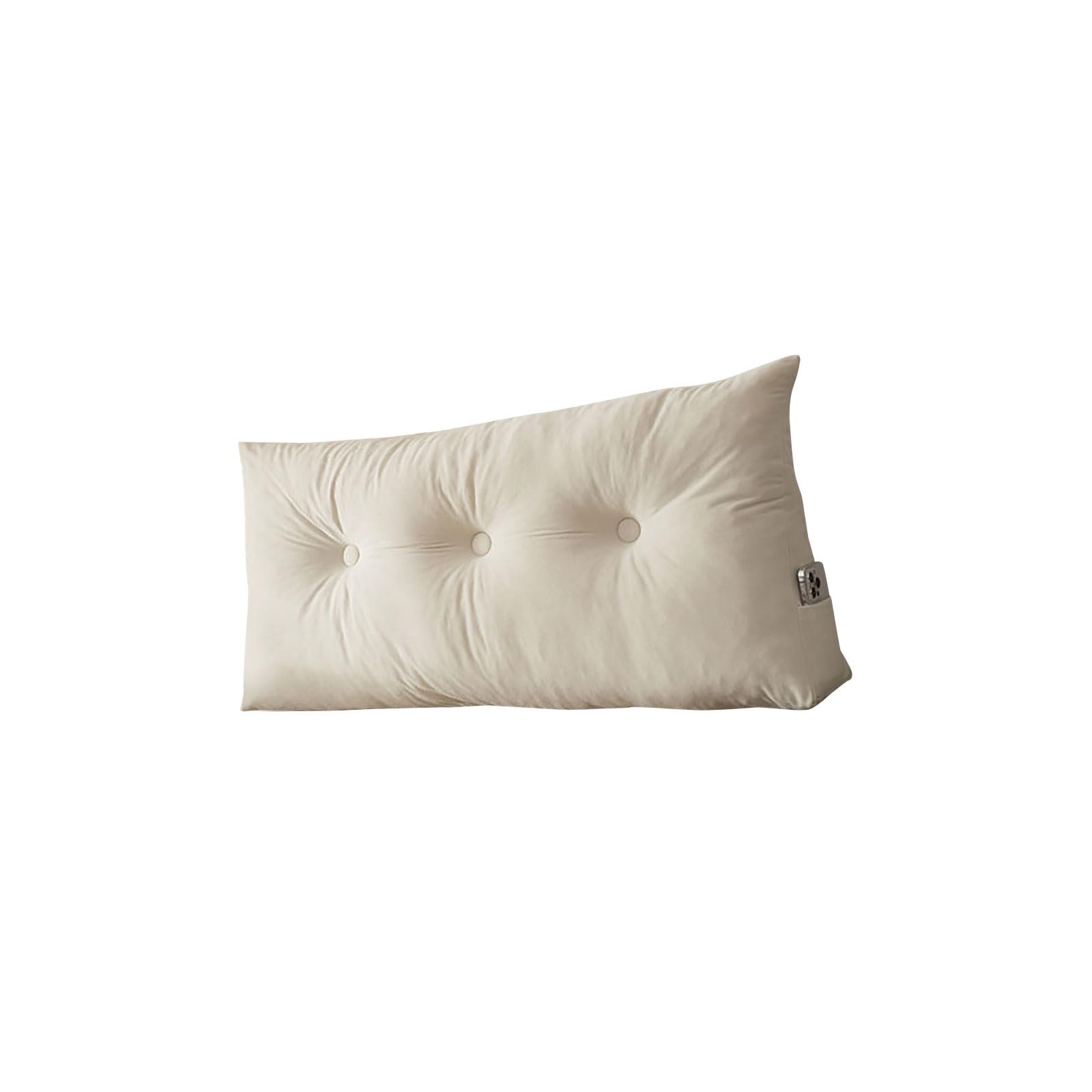 PANGBOER Molded Backrest Pillow Machine Launderable Ribbed Protect Flexible Use in Bedroom Sitting Room Ribbed Back Assist Pillow