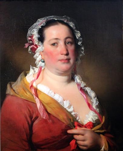 Lienzo decorativo para pared del retrato de la Señora Plach, ideal para un dormitorio vintage