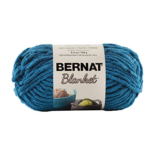 Image of Bulk Buy: Bernat Blanket Yarn (3-Pack) Super Bulky #6 5.3 Ounce 108 Yards Per Skein (Dark Teal)
