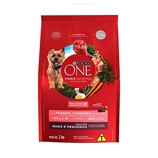 Purina ONE Nestlé Purina One Ração Seca Para Cães Adultos Minis E Pequenos Frango E Cordeiro 2Kg