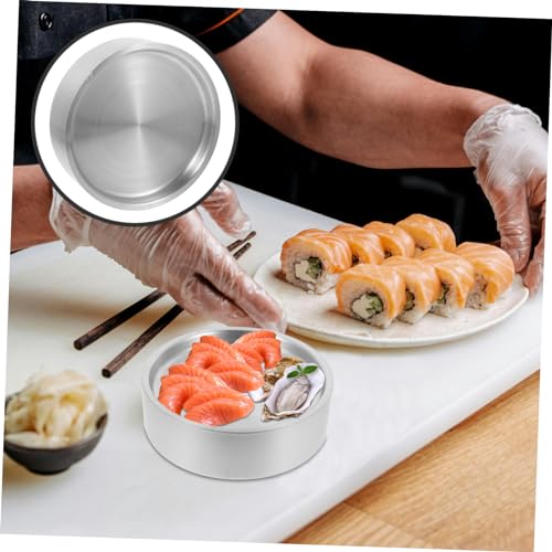 Plato Sashimi de Acero Inoxidable Cabilock para Sushi miniatura 7
