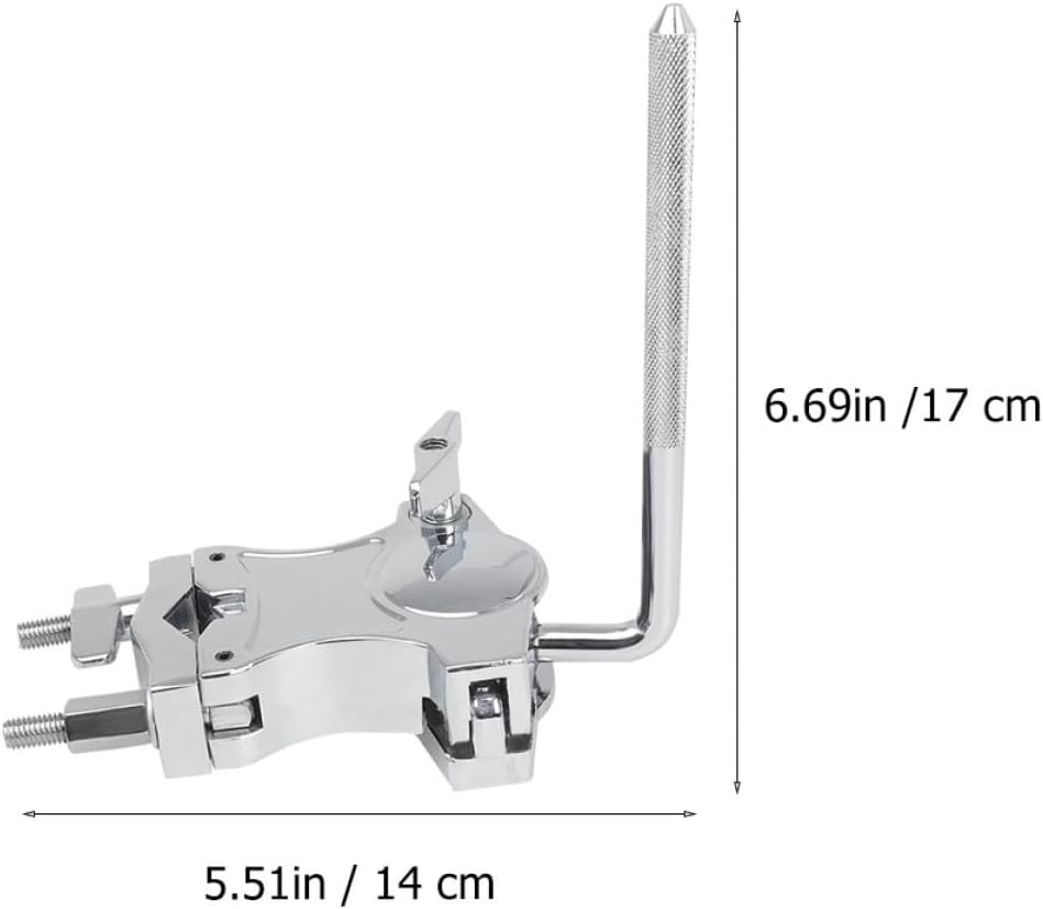 Alloy Expansion Drum Clamp for Melodic Tom and Cowbell Holder Resistant Percussion Accessory with Smooth Surface Compatible with Various Drum Stands and Instrument Parts