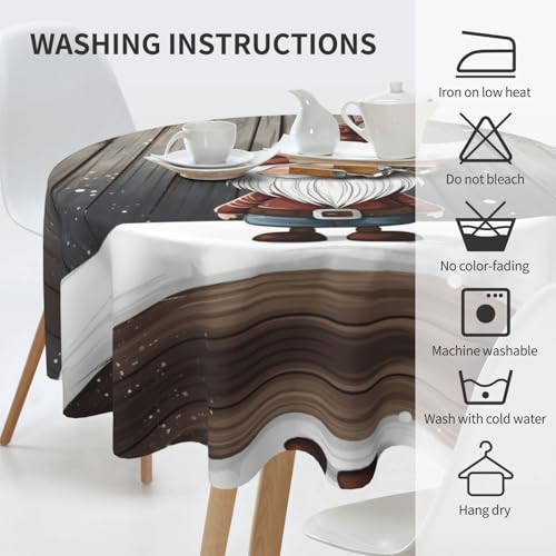 Nappe imprimée Les Gobelins dans la Neige 152 cm haut de gamme
