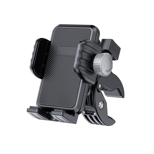 Mobile Holder for Bike with Adjustable Locking, 360° Rotation, Handle bar Mount, Shock Proof, Damping for Phone Support Fits 4.7"-7.2" Smartphones(J43+W22)