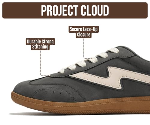 Image of Project Cloud Non-Slip Fashion Sneakers for Women, Lace-Up Shoes