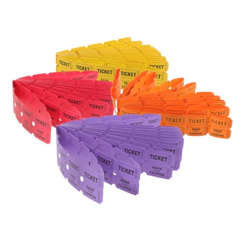 OUNONA 400pièces Billets De Tombola pour Événements Jeux Et Fêtes Lot de Tickets pour Carnavals Salles De Classe Et Occasions Spéciales