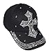 Popfizzy Bling Baseball Cap for Women and Girls, Fun Bedazzled Hats, Shiny Rhinestone Denim and Diamond Hat, Sparkly Gifts