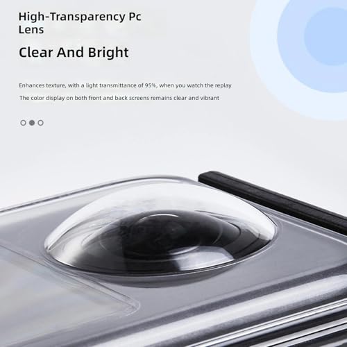 Protectora de 45m carcasa de buceo subacuática transparente con efecto invisible de 360 grados 3