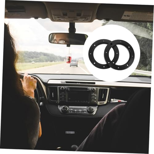Espaciadores de altavoz de 5 pulgadas de ABS negro para modificar el audio de tu coche 4