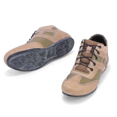 Image of Woodland Men Beige Casuals LACE UP