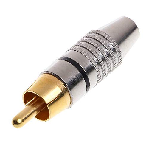 BIG BOOM® Gold Platted RCA Male Plug Audio Video Locking 20 Pcs Cable 45m Adapter BIG BOOM® Gold Platted RCA Male Plug Audio Video Locking 20 Pcs Cable 45m Adapter