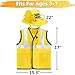 iPlay, iLearn Kids Construction Costumes, Toddler Worker Dress Up Clothes, Boys Pretend Builder Career Outfit, Halloween Role Play Toys, Tool Belt Vest Hat, Party Birthday Gift 3 4 5 6 Years Old Child