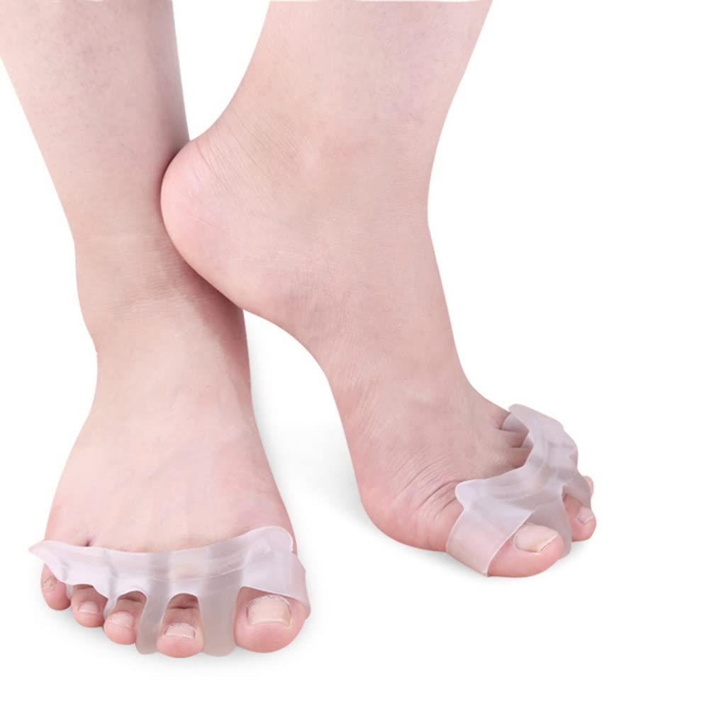 Separador de Dedos de Gel, estiradores de Dedos de Gel para Dedos superpuestos, fácil de Usar en Zapatos, Alivia rápidamente el Dolor después de Yoga y Actividades Deportivas