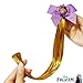 LUV HER Disney Frozen II BFF Faux Hair Braid Elastic Pony Set Frozen II, Anna and Elsa, Ages 3+