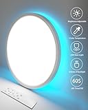 Peasur 30CM LED Ceiling Light 3000-6500K, 24W 3200LM Bathroom Light Dimmable with Remote Control, RGB Color Changing Backlight, Flush Round Ceiling Lights for Bedroom Kitchen Hallway - Image 6
