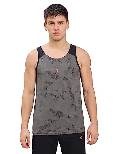 Image of TECHNOSPORT Mens Crew Neck Gym Vest