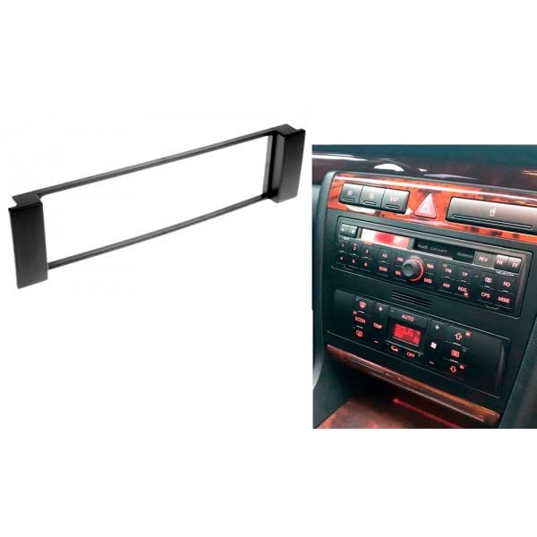 Sound-way Mascherina 1 DIN Per Autoradio - Adattatore Per Audi A3, A6, Seat Toledo E Leon, Colore Nero - Foto 10