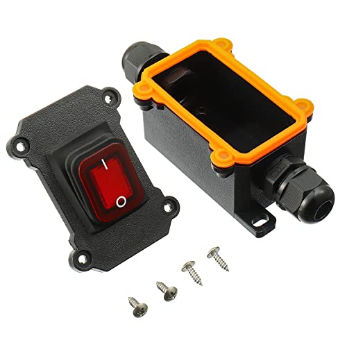 Commutateur de cordon étanche DPST anti infiltration eau humidité IP65