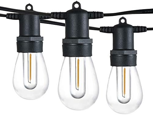 Banord 102FT Outdoor String Lights, Waterproof Patio Lights with 35 Shatterproof LED Bulb Hanging Light String, Black String Light Vintage Party Lights for Garden, Backyard, Porch, Cafe, Deck, Wedding