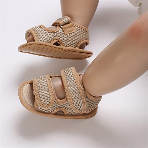 Image of RVROVIC Baby Boys Girls Sandals Premium Infant Summer Outdoor Shoes PU Lightweight Soft Anti-Slip Sole Toddler Prewalker