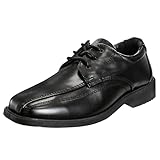 French Toast Boys Dress Shoes - Classic Lace-Up Oxford Casual Dress Formal Shoes- Black (Size 7 Toddler)