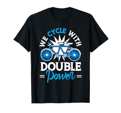 Tandem-Fahrradliebhaber Zweisitzer Radfahren Fahrrad T-Shirt