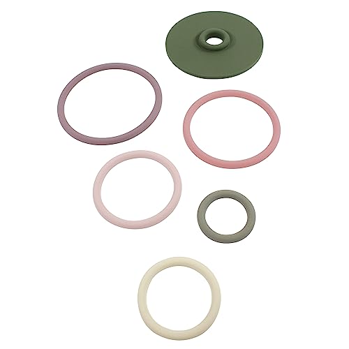 Image of Hudson Baby Silicone Stacking Toy, Rings, One Size