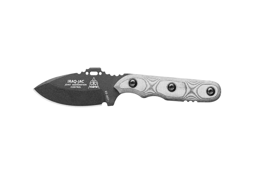 Amazon.com: TOPS Knives Iraq Jac Full Tang Fixed Blade- Black