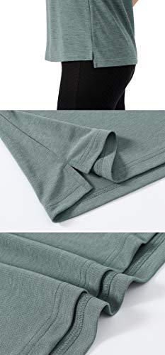 Ysento Women's Dry Fit Tennis Golf Shirts 1/4 Zip Sleeveless Collarless Upf 50+ Yoga Gym Workout Tops Shirts Blue Size M #TOP6