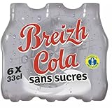 BREIZH COLA Boisson gazeuse à l'arôme naturel de cola sans sucre 6 x 33 cl