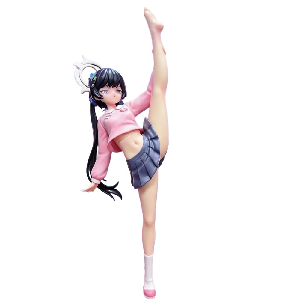 Ryūge Kisak figurka wysoka noga podniesienie styl gra postać model 26 cm | Figurka z PCW z anime dziewczyna, pozycja stojąca, kolekcjonerska, ozdoba dekoracyjna, prezenty