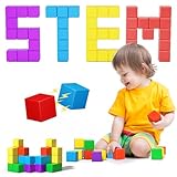Picture of Large Magnetic Blocks Travel,20PCS 1.42in Building Blocks for Toddlers 3-5,Magnet Cubes for Toddlers,Sensory Montessori Toys Sets Learning Construction Squares Stem Toys for Boy,Girl,Kids,Kit,Gift,4-8