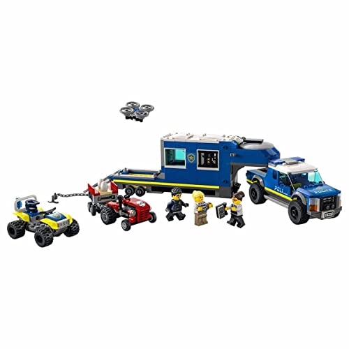 Image of LEGO City Police Mobile Comm& Truck 60315 Building Kit (436 Pcs),Multicolor