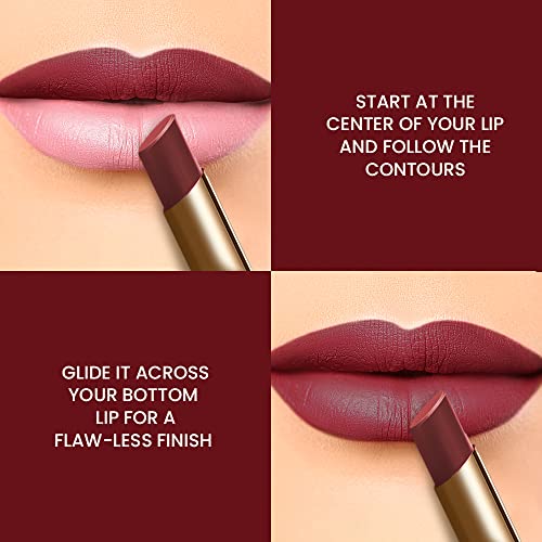Image of Lakme Absolute Matte Ultimate Lip Color with Argan Oil, Rouge Splash, 3.4 g