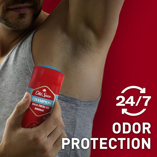 Old Spice Aluminum Free Deodorant for Men, 24/7 Odor Protection, 24/7 Freshness & Lasting Scent, Champion with Fresh Scent, 3.0 oz (Pack of 3) - image 3