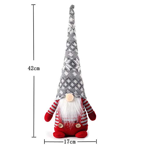 Ou.uomi Christmas Elves Decorations Indoor 2 Pcs(16.5 Inch),St Patricks Day Decor Gnomes Plush Gifts,Irish Santa's Gnome Leprechaun Figurine Decorations #TOP1