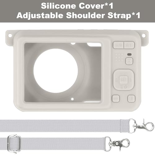 Funda de silicona para cámara Kodak PIXPRO FZ55 blanca miniatura 3