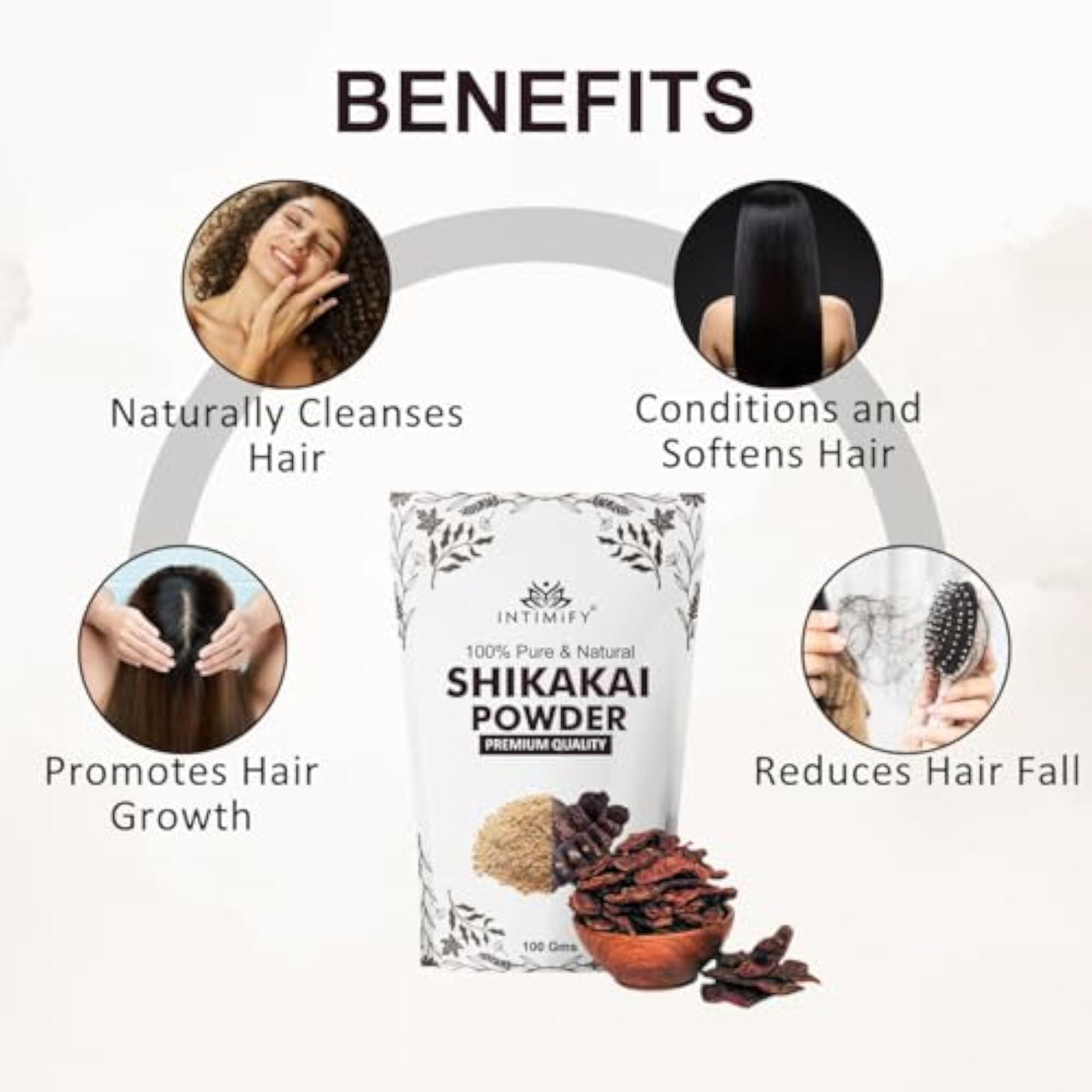 Shikakai Powder for Hair Growth - 300g