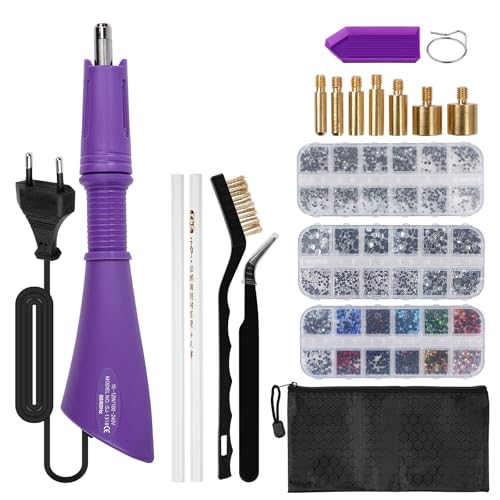 Outbit Hotfix - Aplicador Con Pedrería Varita Mágica De Calentamiento Rápido Para Cuentas Y Manualidades Juego Lila