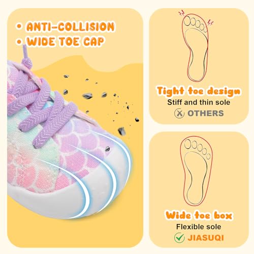 Image of JIASUQI Baby Shoes for Toddler Boys Girls Sneakers Slip on Walking Shoes for Babies
