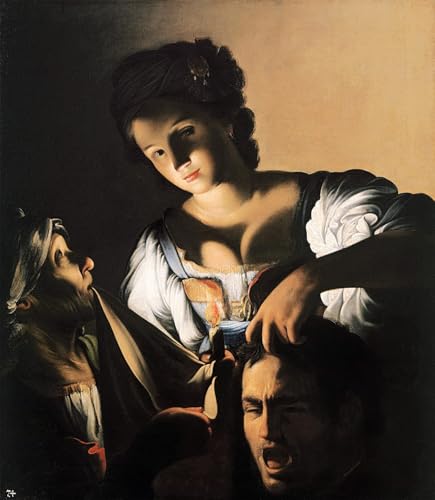 Toile Judith avec la tête d'Holopherne de Saraceni pour votre décoration murale
