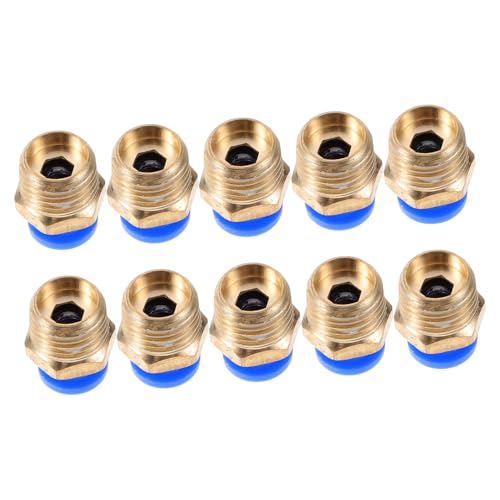 HIAKDOFT 10pezzi Raccordi Per Tubi Aria in Abs e Rame Crimpare Rapido Per Idropulitrice Connettori Senza Perdite Accessori Per Compressori Aria