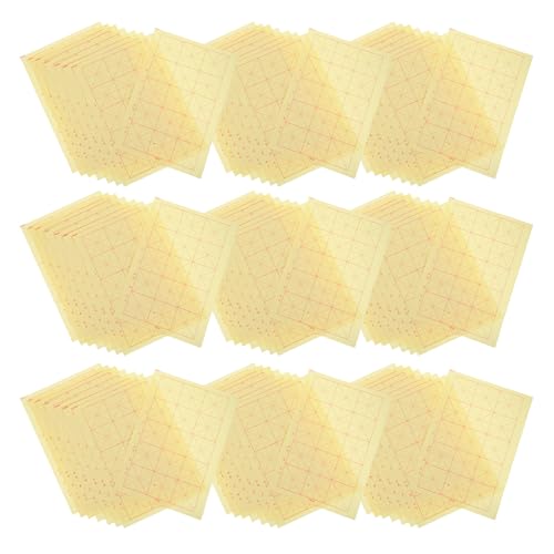 Papel de arroz para caligrafía para principiantes PRETYZOOM con hojas de cuadrículas