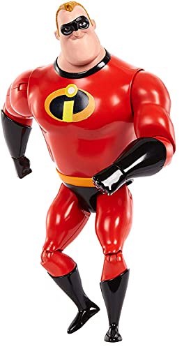 Mattel Pixar Mr. Incredible Figure True to Movie Scale Character Action Doll Highly Posable with Authentic Costumes for Storytelling, Collecting, The...