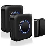 Wireless Door Sensor Chime BITIWEND Alarm Contact Sensor Door Bell for Office/Home/Store,Door Open...