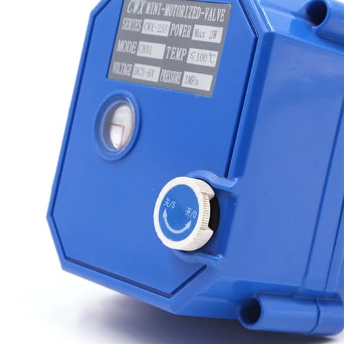 Válvula de bola motorizada de 1 pulgada latón AC220V con control manual de 2 vías 5