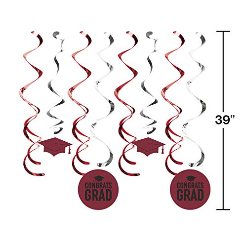 Creative Converting Hanging Decoration, One Size, Burgundy #TOP1